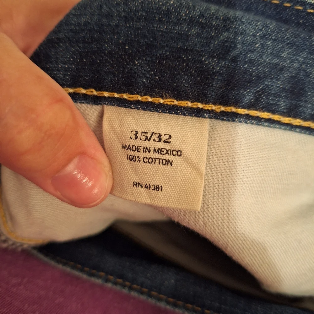 Polo Ralph Lauren Jeans Mens 38x32(35x32 Tag) Blue Denim Pants Slim Fit Straight